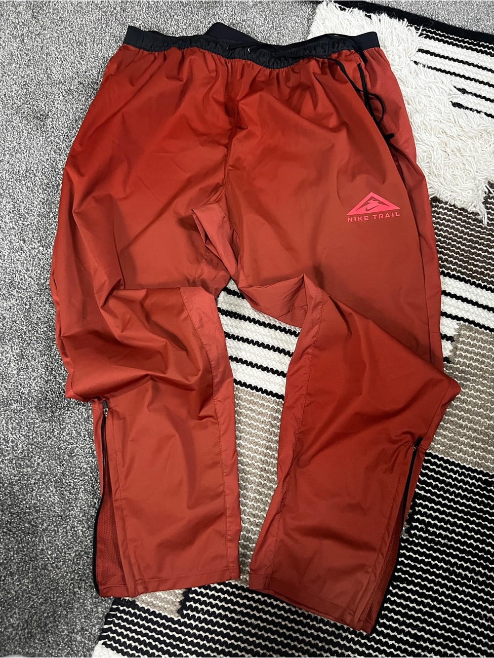2 PAIR of Nike Trail Men's Rust Orange Jogger Pants and Silver Moss XXL 2 PAIR